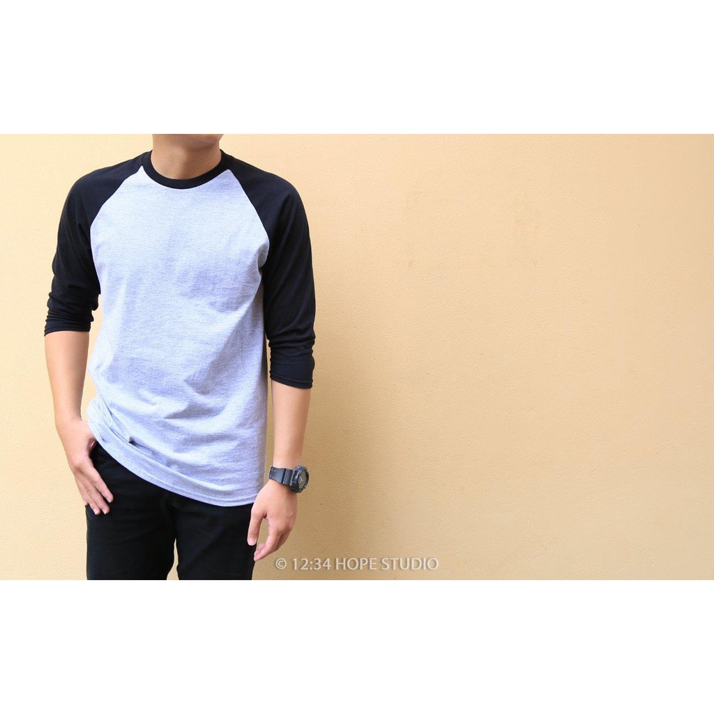 Gildan Raglan 3/4 Sleeve T-Shirts | Áo Bóng Chày Tay Lửng Gildan