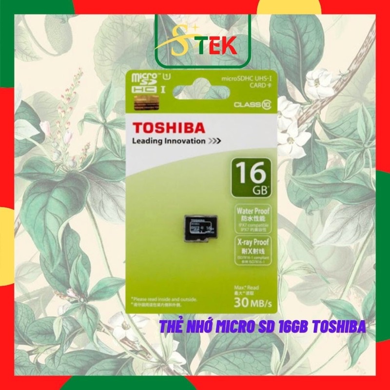 Thẻ nhớ Micro Sd Toshiba 16gb Chuyên Dùng Cho Camera Điện Thoại