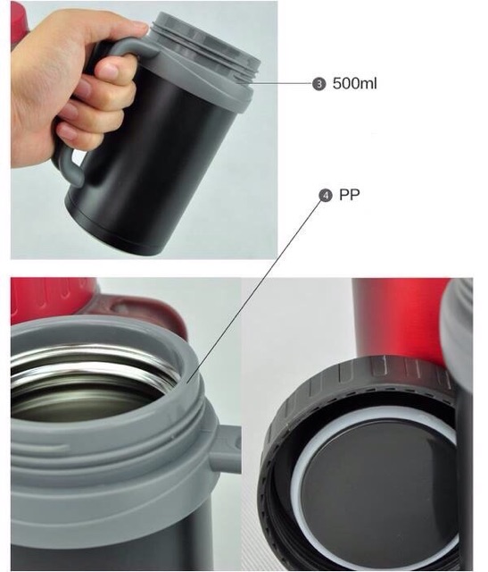 Cốc giữ nhiệt Lock&Lock LHC9002B - Basic Table Mug 500ml