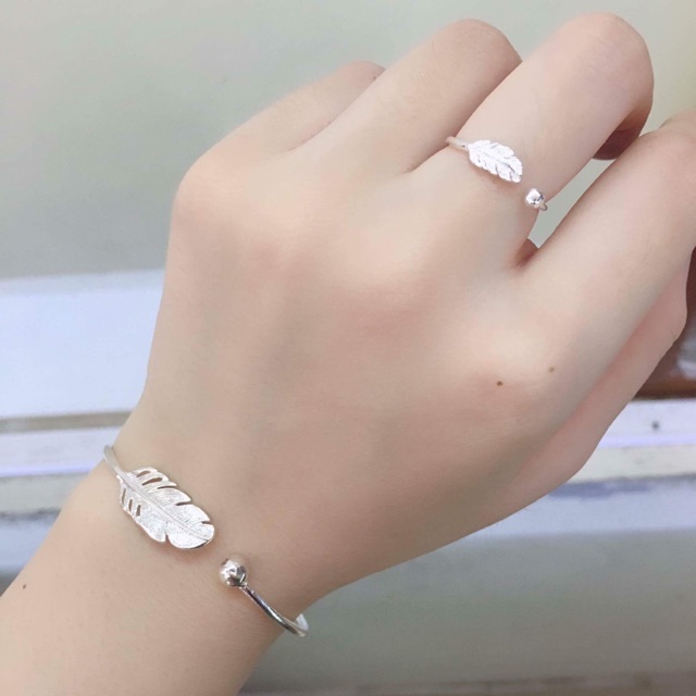 Set bạc lông chim