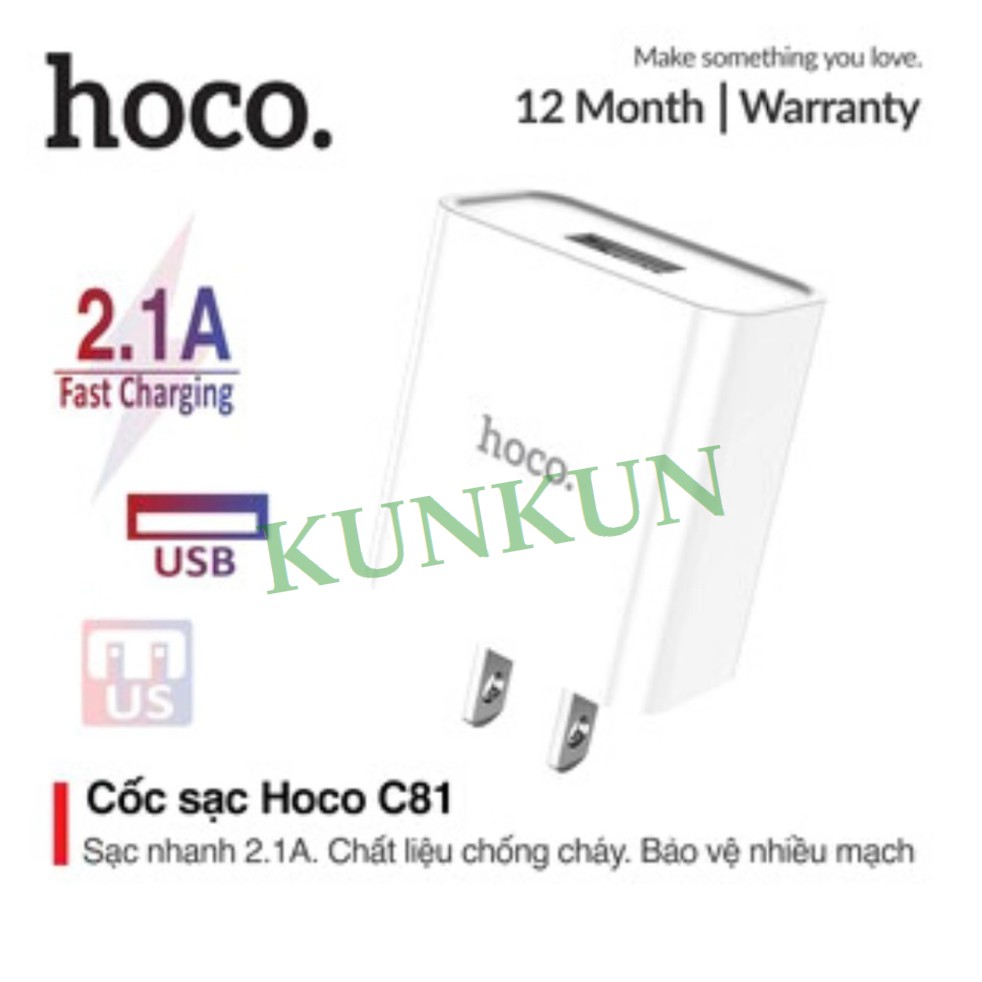 Củ sạc nhanh ip samsung xiaomi chính hãng Borofone BA20 - Cốc cục sạc nhanh cho dòng máy điện thoại