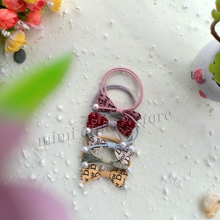 Dây buộc tóc, Nơ buộc tóc Dior đính đá