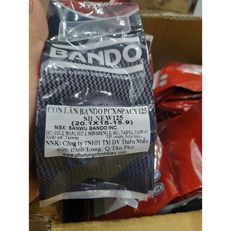 BI NỒI BANDO AB 125, PCX, SH MODE - BI NỒI CON LĂN BANDO 18g