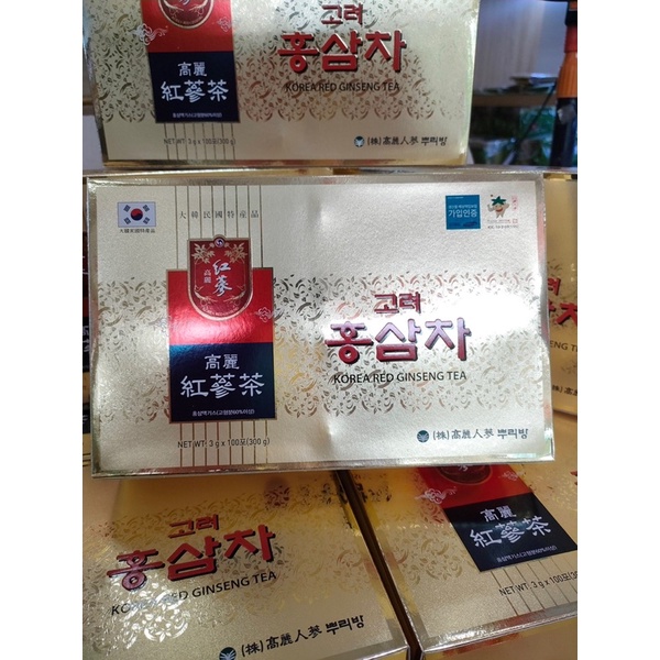 Trà Hồng Sâm Hàn Quốc, Hộp 100 gói