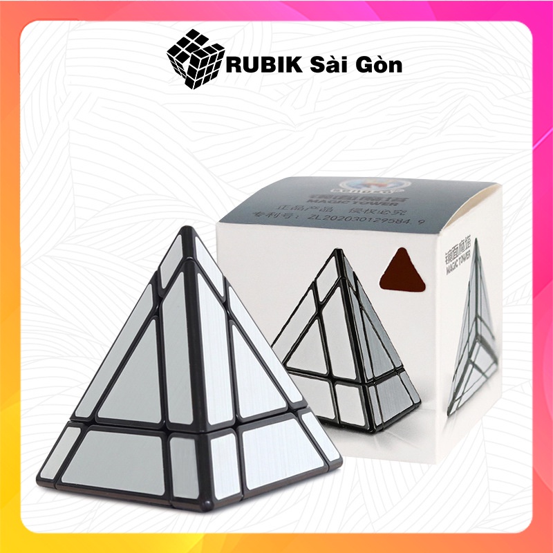 Rubik Biến Thể Tam Giác ShengShou Mirror Pyraminx Magic Tower Cube Rubic Tráng Gương Kim Tự Tháp Đẹp Xoay Trơn Mượt