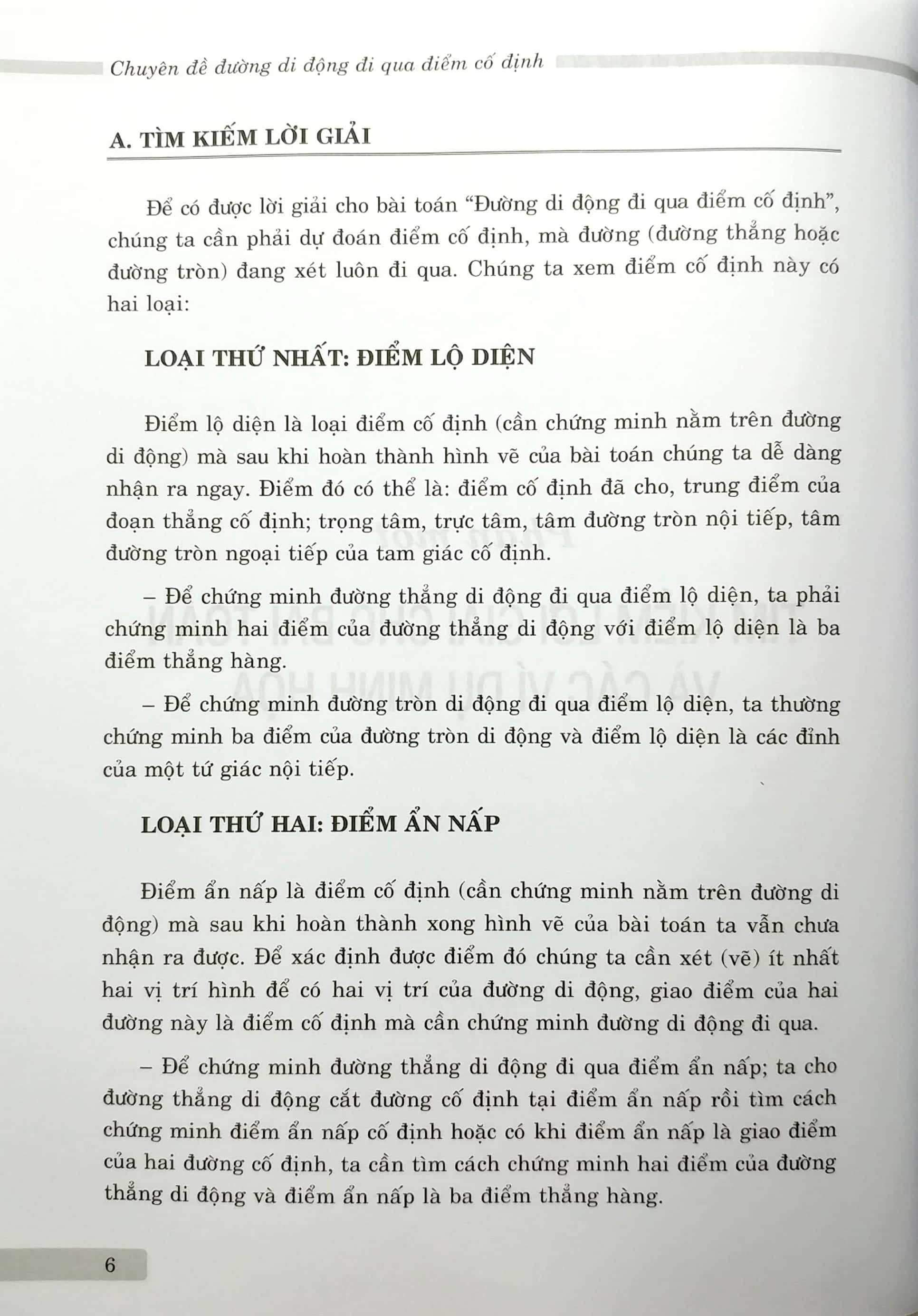 Sách Chuyên Đề Đường Di Động Đi Qua Điểm Cố Định (Sách Bồi Dưỡng Học Sinh Khá, Giỏi Lớp 8 Và Lớp 9)