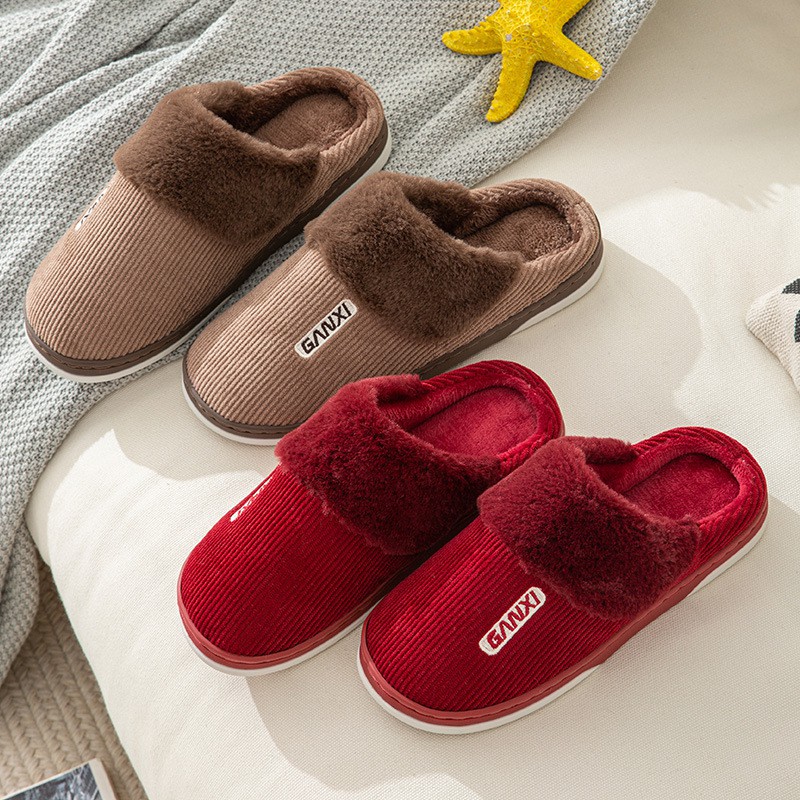 Dép Bông Đi Trong Nhà Siêu Ấm Chống Trơn Trượt Dành Cho Nam - Nữ