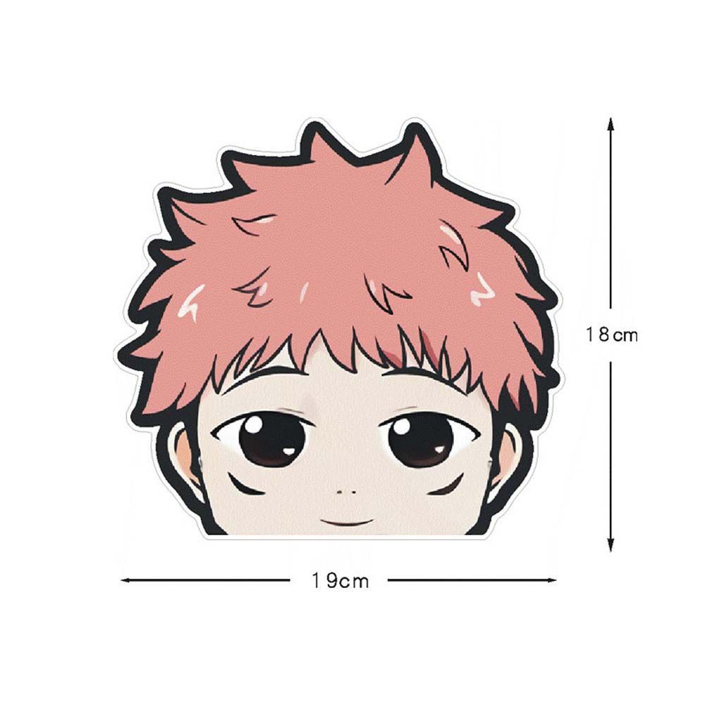 Miếng Dán Vinyl Trang Trí Tường/Kính Xe Hơi Chống Nước Chống Trầy Hình Nhân Vật Anime Jujutsu Kaisen