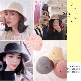 Mũ Bucket chữ M heominhon đi du lịch (sẵn 7 màu)