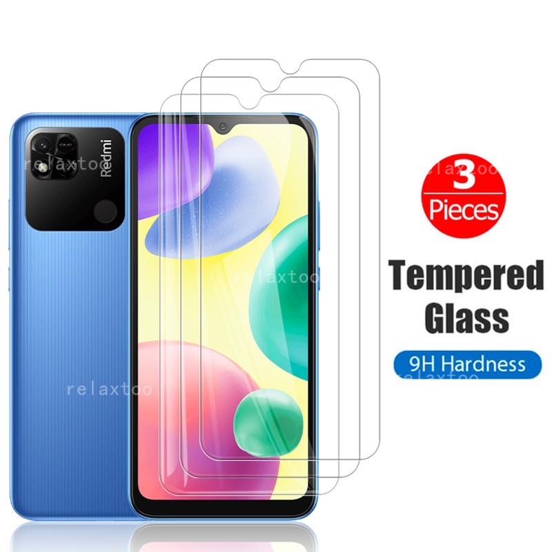 Set 3 Kính Cường Lực Trong Suốt Bảo Vệ Toàn Màn Hình Cho Xiaomi Redmi 10A 10C 10 A10 10X 10X Pro 5G 4G