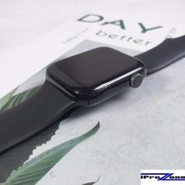 Dán skin đen bóng giả thép cho Apple Watch seri 1-2-3-4-5-6-SE Che Vết Xước (Tự Dán dễ và đẹp )