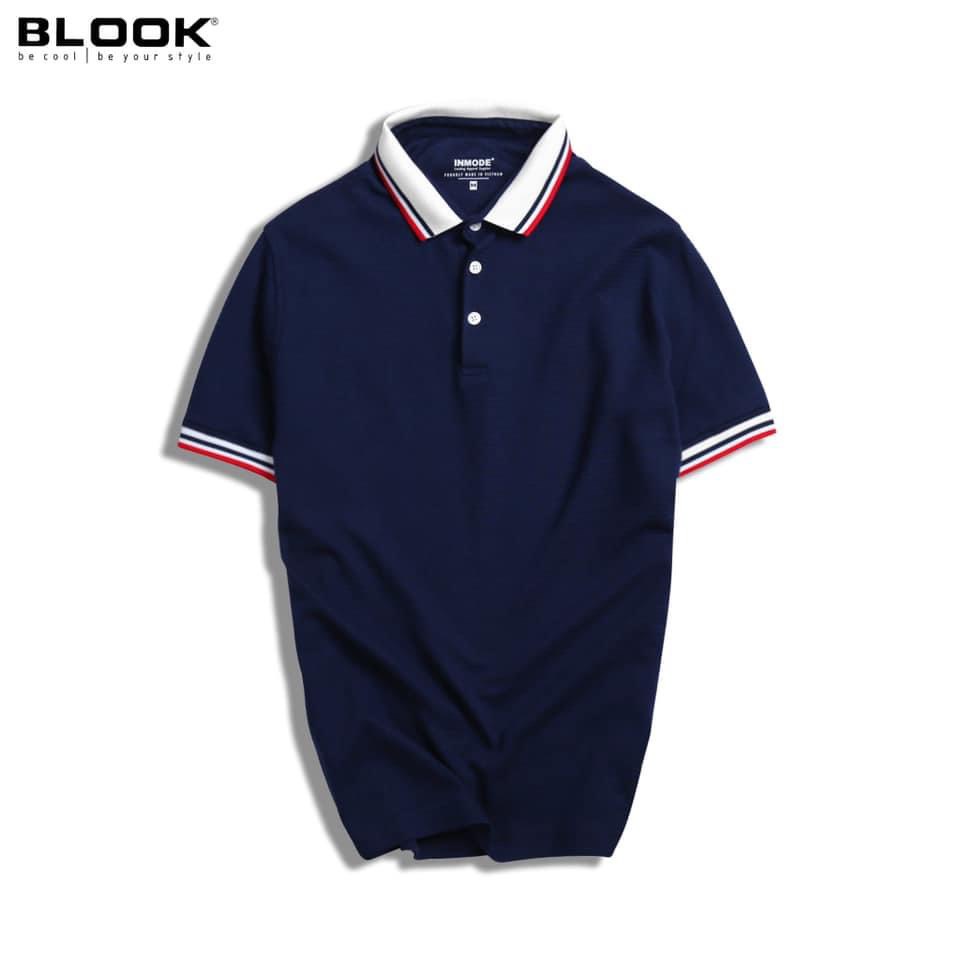 Áo polo slimfit nam BLOOK chất vải thun gân co giãn mềm mịn mã 35516