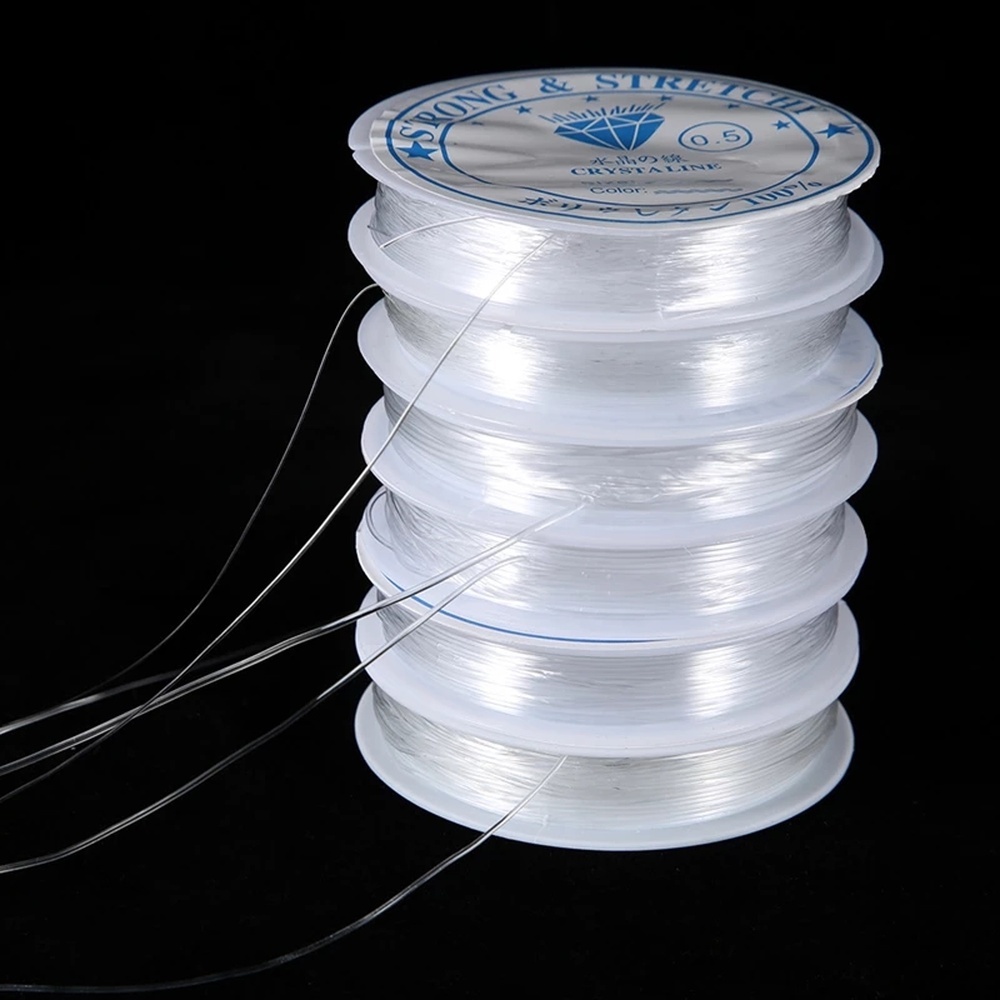 Cuộn Dây Co Giãn Trong Suốt 0.4-1.2mm Tự Làm Trang Sức Tiện Lợi