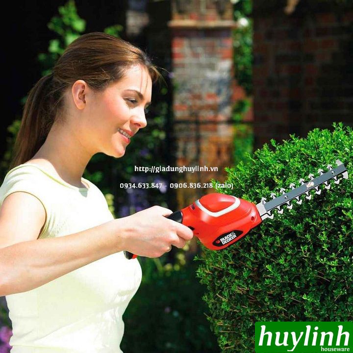 Máy tỉa lá cành cắt cỏ dùng pin Black &amp; Decker GSL700KIT - Pin Lithium 7V