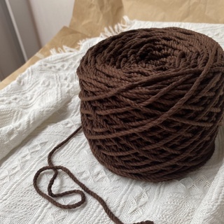 Dây thừng macrame màu NÂU ĐẬM 3mm