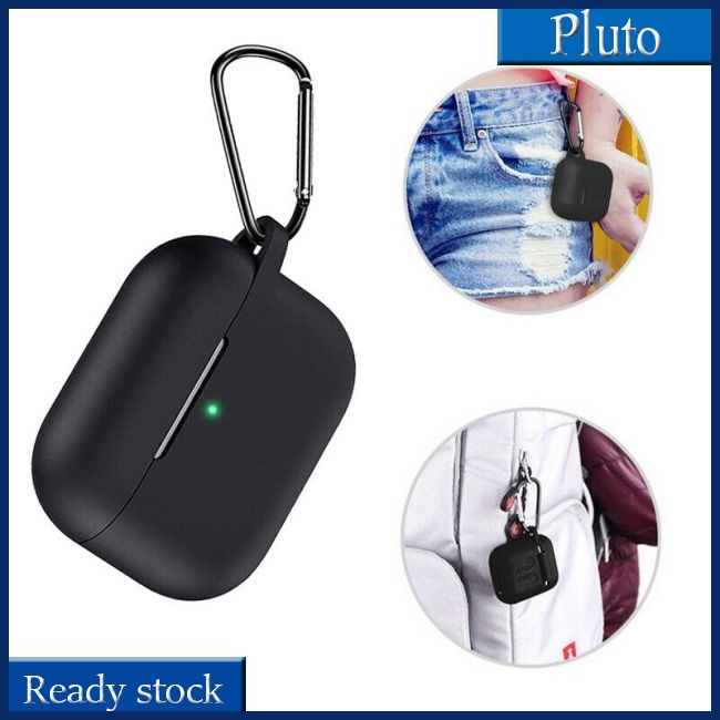 Vỏ Bảo Vệ Hộp Sạc Tai Nghe AirPods Pro Bằng Silicon Mềm + Móc Khóa + Dây Đeo Chống Thất Lạc + Túi Đựng Tiện Dụng