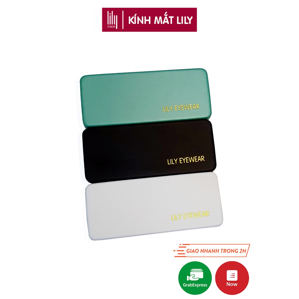Hộp đựng kính cận cao cấp chất liệu da Lilyeyewear - Màu Ngẫu Nhiên | BigBuy360 - bigbuy360.vn