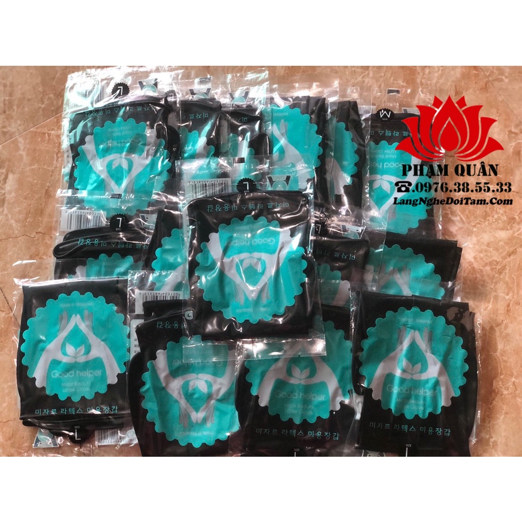 Gang Tay Đen Gội Đầu Cách Nhiệt, Gang tay gội đầu dưỡng sinh