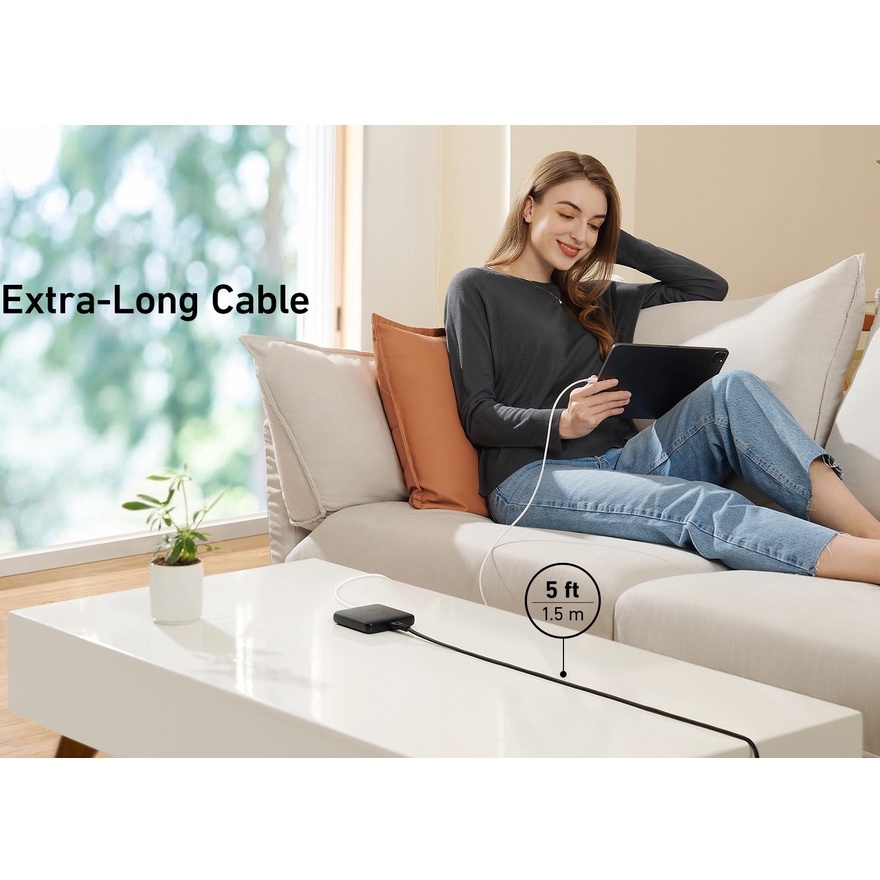 Sạc Để Bàn Anker Atom III Slim 65w GaN Siêu Mỏng A2045 1 Cổng USB C , 3 Cổng USB A
