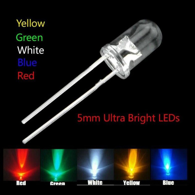 Set 100 Đèn Đi Ốt 5mm Trang Trí Đa Năng