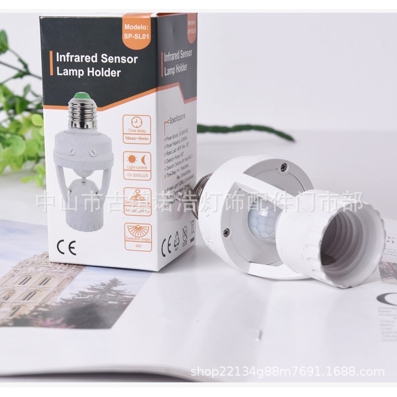 ĐUI ĐÈN TREO CẢM ỨNG HỒNG NGOẠI E27B22