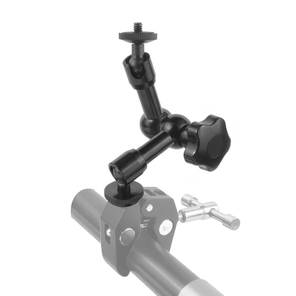 Giá Đỡ Ma Sát Cánh Tay Ma Sát 7" Đầu Nối Giày Nóng Kích Thước 1 / 4 Inch Chất Lượng Cao" Vít Vặn Cho Màn Hình LCD Của Máy Ảnh DSLR + FS