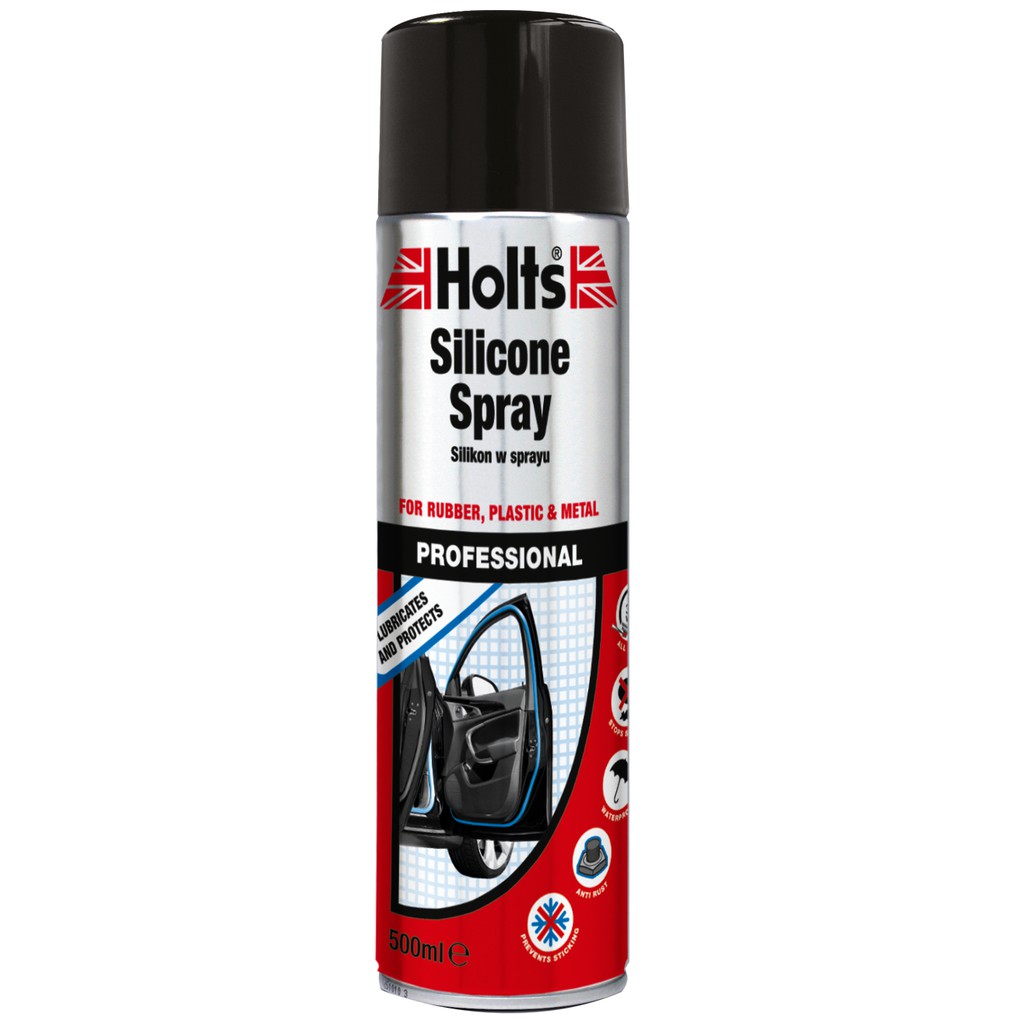 [CHAI XỊT SILICONE BẢO VỆ CAO SU-NHỰA] Holts Silicone Spray 500ml