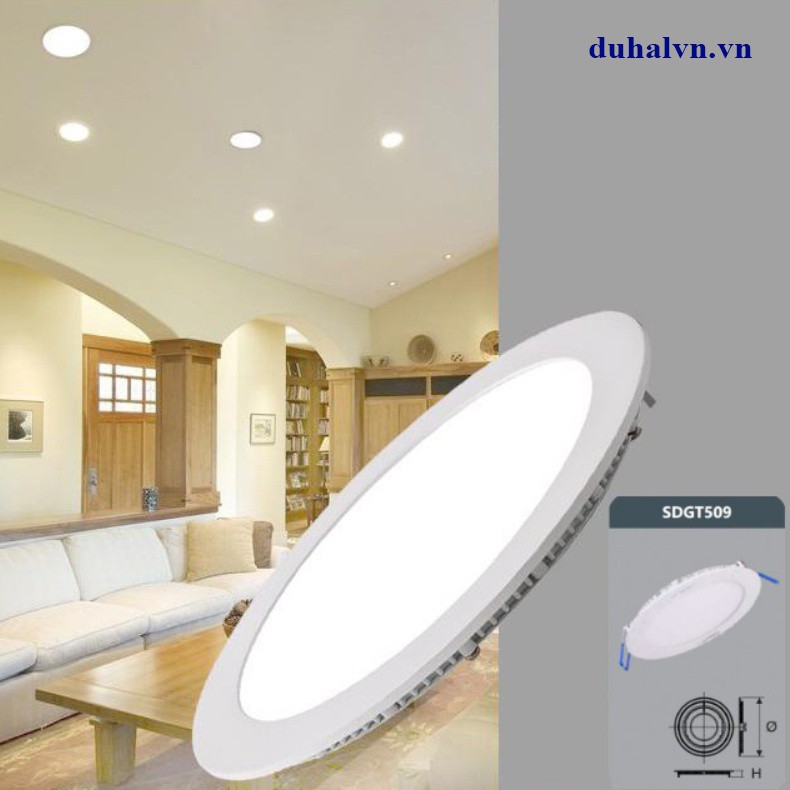 ĐÈN LED PANEL ÂM TRẦN MỎNG DUHAL 3W 4W 7W 9W 12W 15W 18W