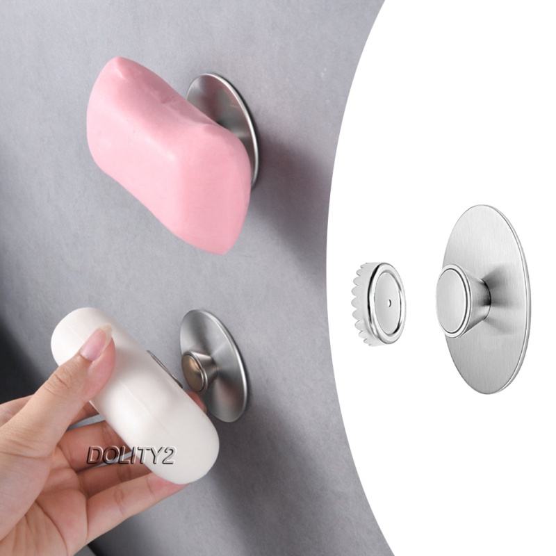 Magnetic Soap Dish Holder Wall-Mounted Bathroom Kitchen Storage Rack