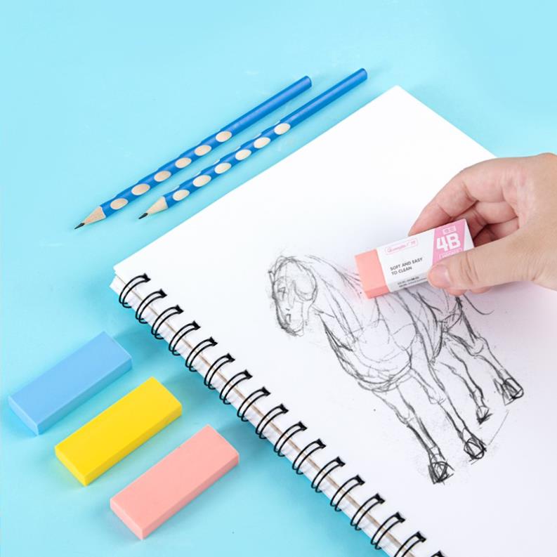 Gôm tẩy học sinh 4B nhiều màu H05802 GuangBo Không Độc Hại
