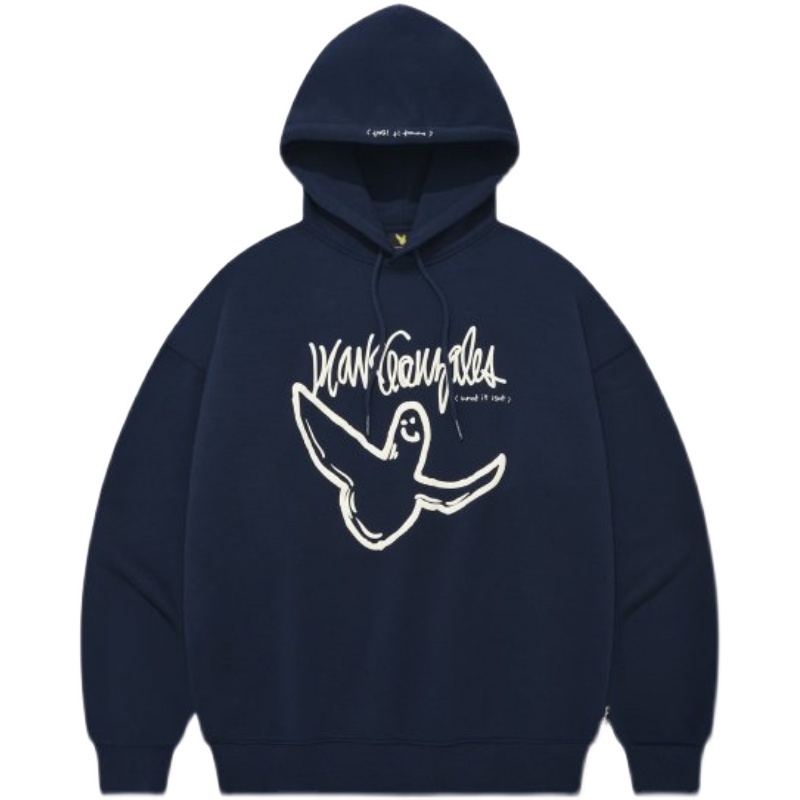 Áo Hoodie Dáng Rộng In Hình Thiên Thần WHATITISNT Cá Tính Cho Nam Nữ