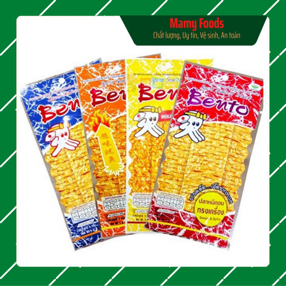 💖[ NGON VÔ ĐỊCH ] 💖1 dây Snack MỰC BENTO thái lan đủ 4 màu đỏ, vàng, cam, xanh cho bạn lựa chọn dây 13 gói. | BigBuy360 - bigbuy360.vn