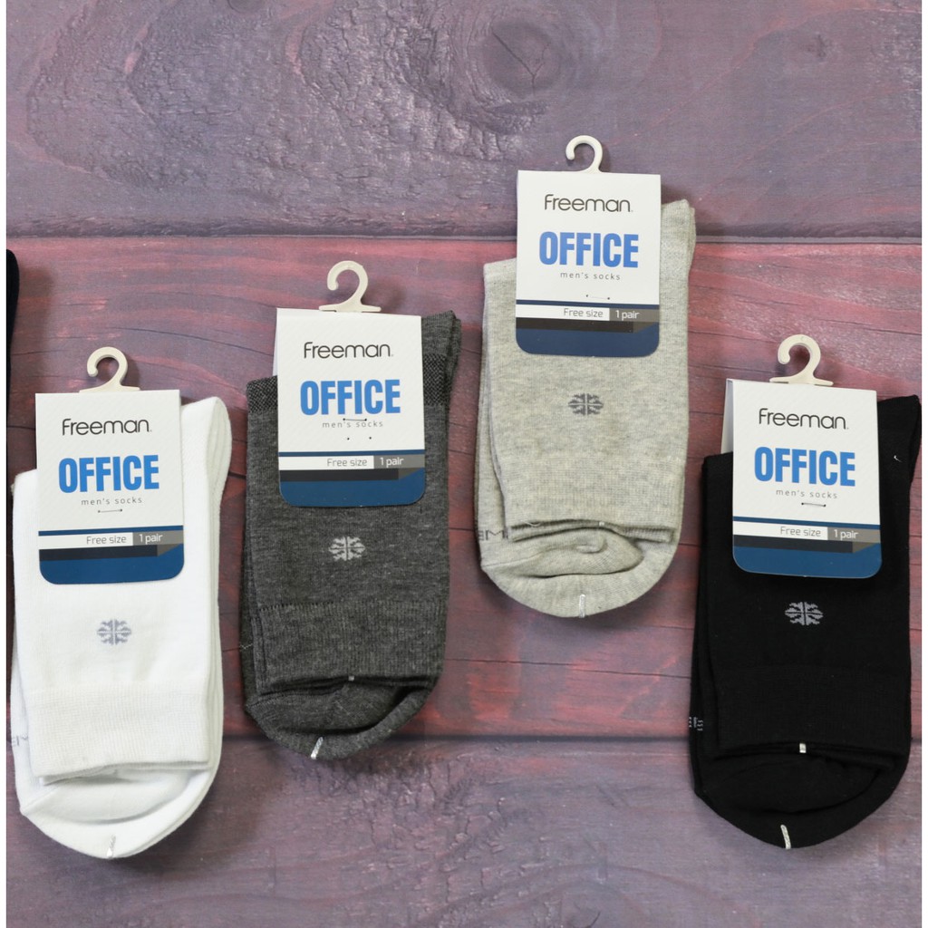 [Combo 3 đôi] Vớ cổ cao, chất liệu cotton FREEMAN