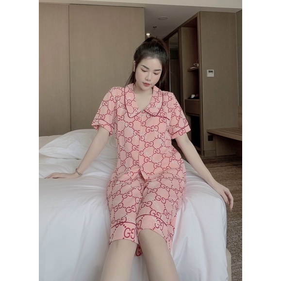 Đồ bộ lụa mango lửng