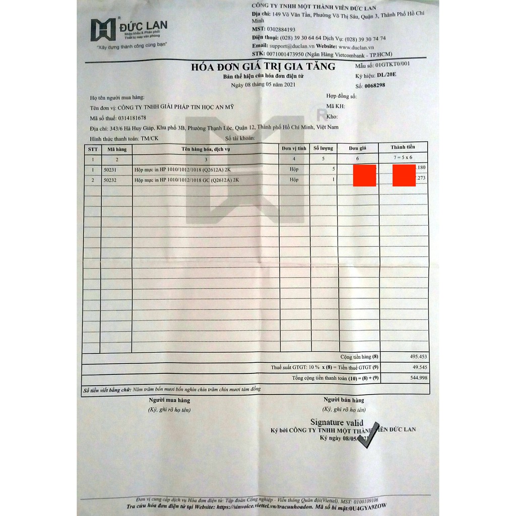 Hộp mực 12A (HP 1020 ,3050, 3055, 1319,1010 ,1018 Canon 2900...) có xuất VAT
