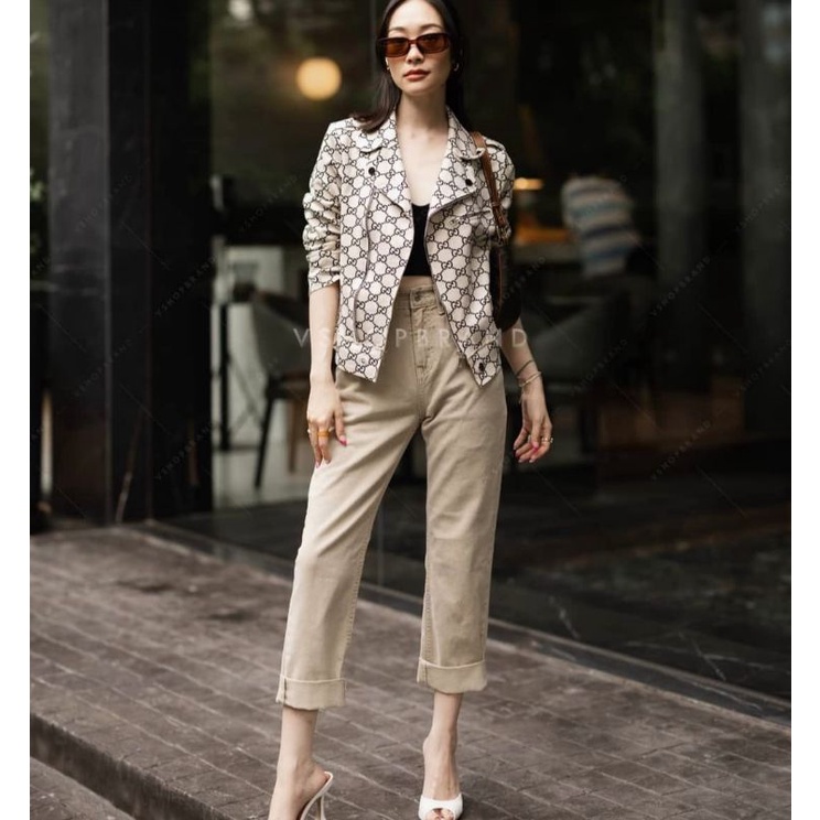 Áo Khoác Da Gucci Thiết Kế Trẻ Trung Cá Tính Hợp Thời Trang