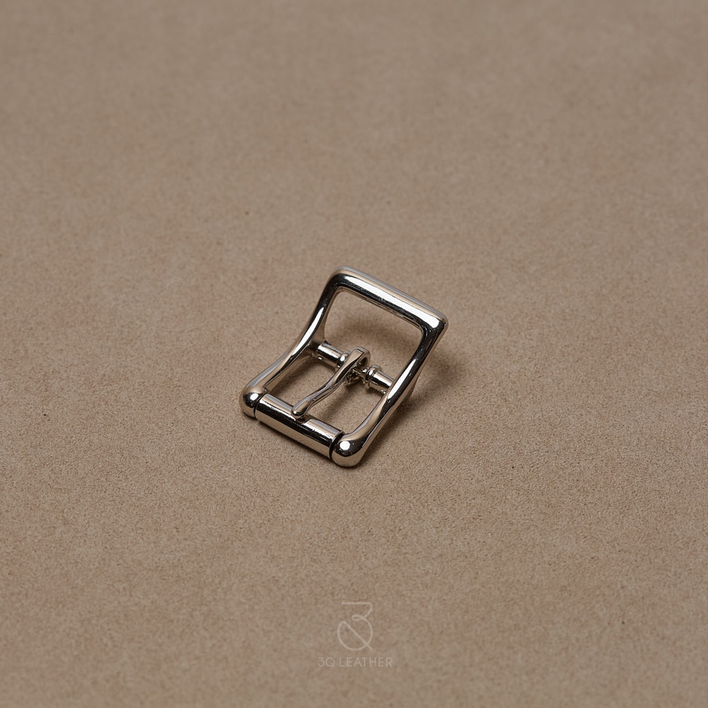 Mặt dây lưng Nam Nữ màu Bạc, mã MDL107, size 19mm, chất liệu đồng thau, mặt thắt lưng nam