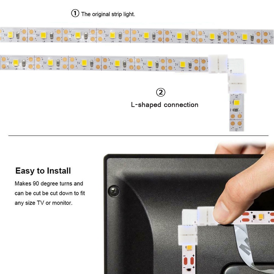 Dây Đèn LED GBKOF DC5V Kết Nối Bluetooth Điều Khiển Bằng Điện Thoại Trang Trí Phòng TV 5050