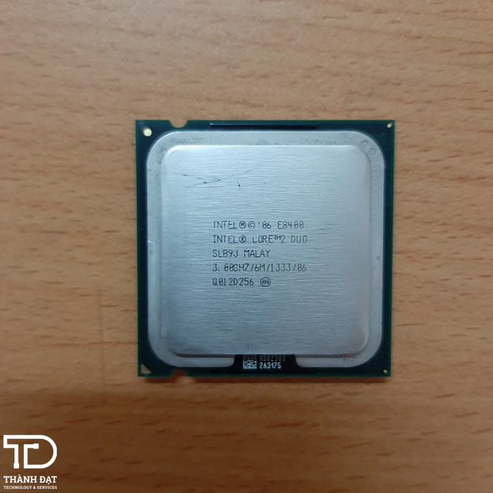 Bộ vi xử lý CPU Intel Core2 Duo E8400 socket 775 (6M bộ nhớ đệm, 3,00 GHz, 1333 MHz FSB)