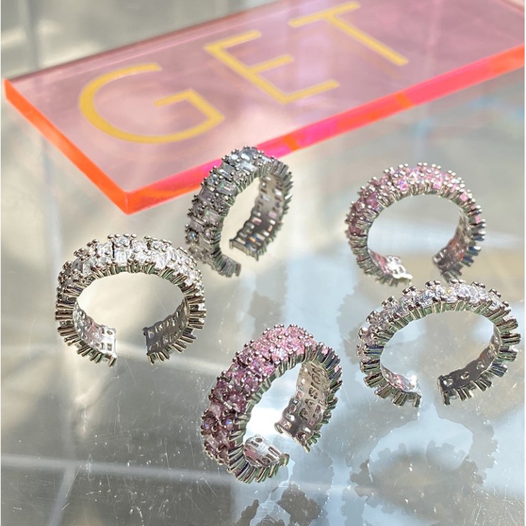 CHÍNH HÃNG NHẪN RAINBOW TWINKLE BLING PASIÓN BTS, NCT, EUNWOO