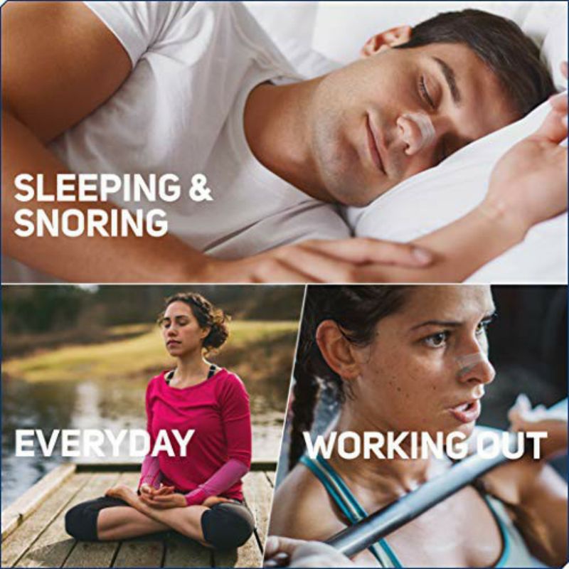 [Hàng Mỹ] Miếng dán mũi giảm nghẹt mũi, giảm ngáy ngủ Breath Right