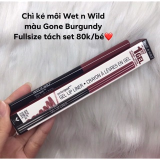 [SALE 50K] Chì kẻ môi Wet n Wild PerfectPout Gel Lip Liner màu Gone Bủgundy