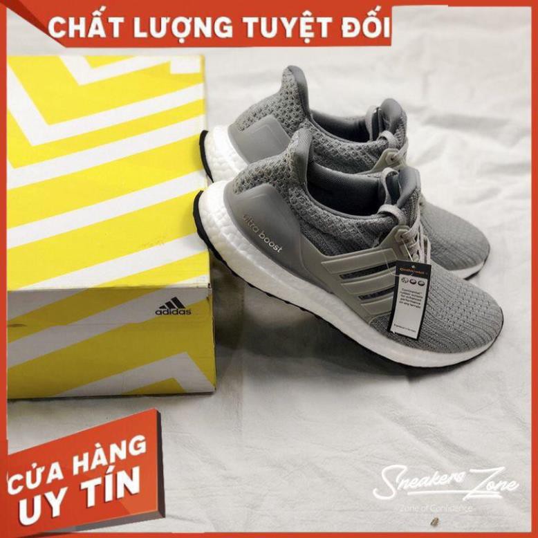 (FREE SHIP + HỘP + QUÀ) Giày thể thao sneaker nam nữ ULTRA BOOST 4.0 Grey xám siêu đẹp cho nam và nữ