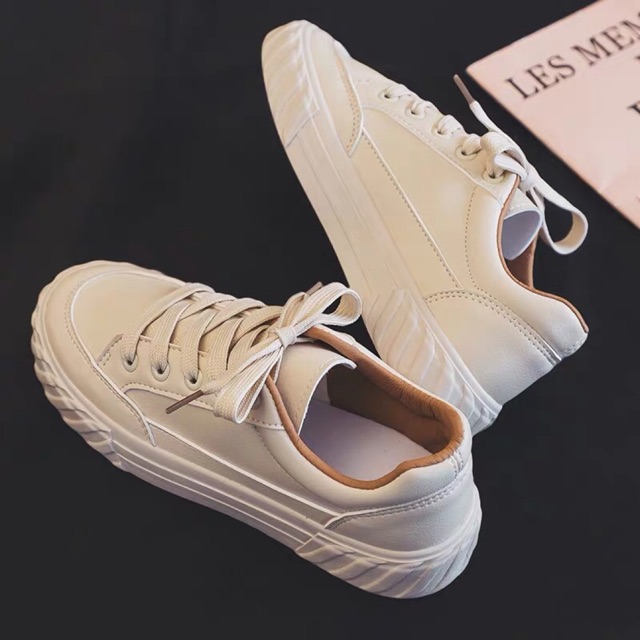 (HÀNG CÓ SẴN) Giày thể thao trơn đế gợn sóng BIG SIZE 35-44
