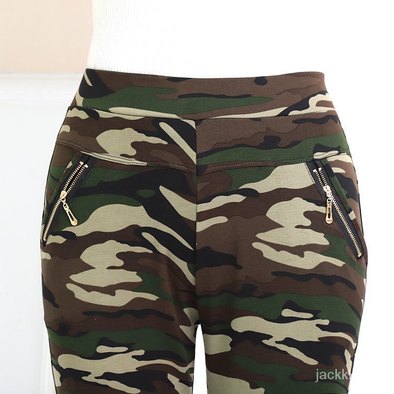 Quần Dài Thể Thao Dáng Rộng Lưng Cao Co Giãn Tốt Họa Tiết Rằn Ri Thời Trang Xuân Thu Cho Nữ | BigBuy360 - bigbuy360.vn