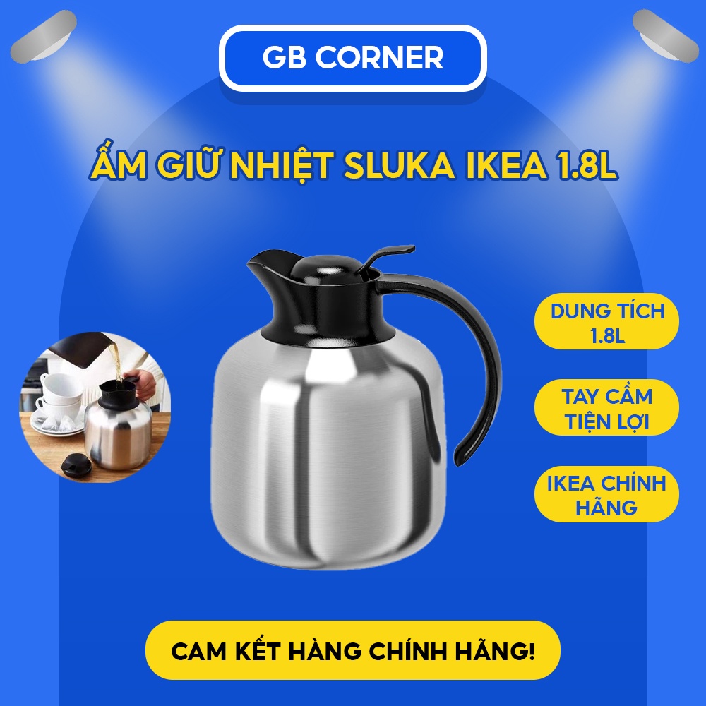 Ấm giữ nhiệt 1.8l SLUKA Chính hãng IKEA