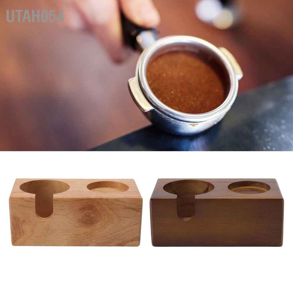 [Hàng HOT] Giá Đỡ Tamper pha cà phê - Đế Nén Cà Phê Bằng Gỗ Tiện Dụng【Utah054】