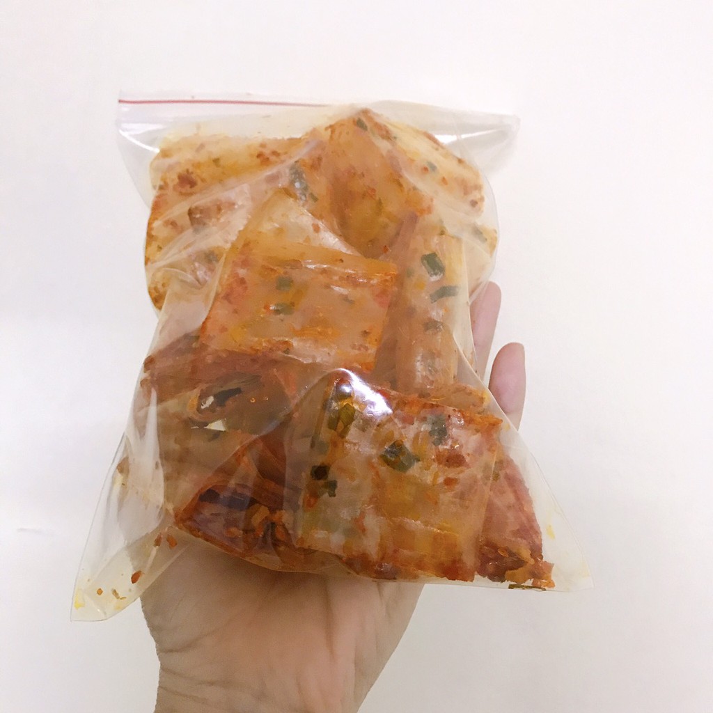 [100 gram] Bánh Tráng trộn cuộn Tôm, Sa Tế / lá chanh / Chà bông tỏi / thập cẩm