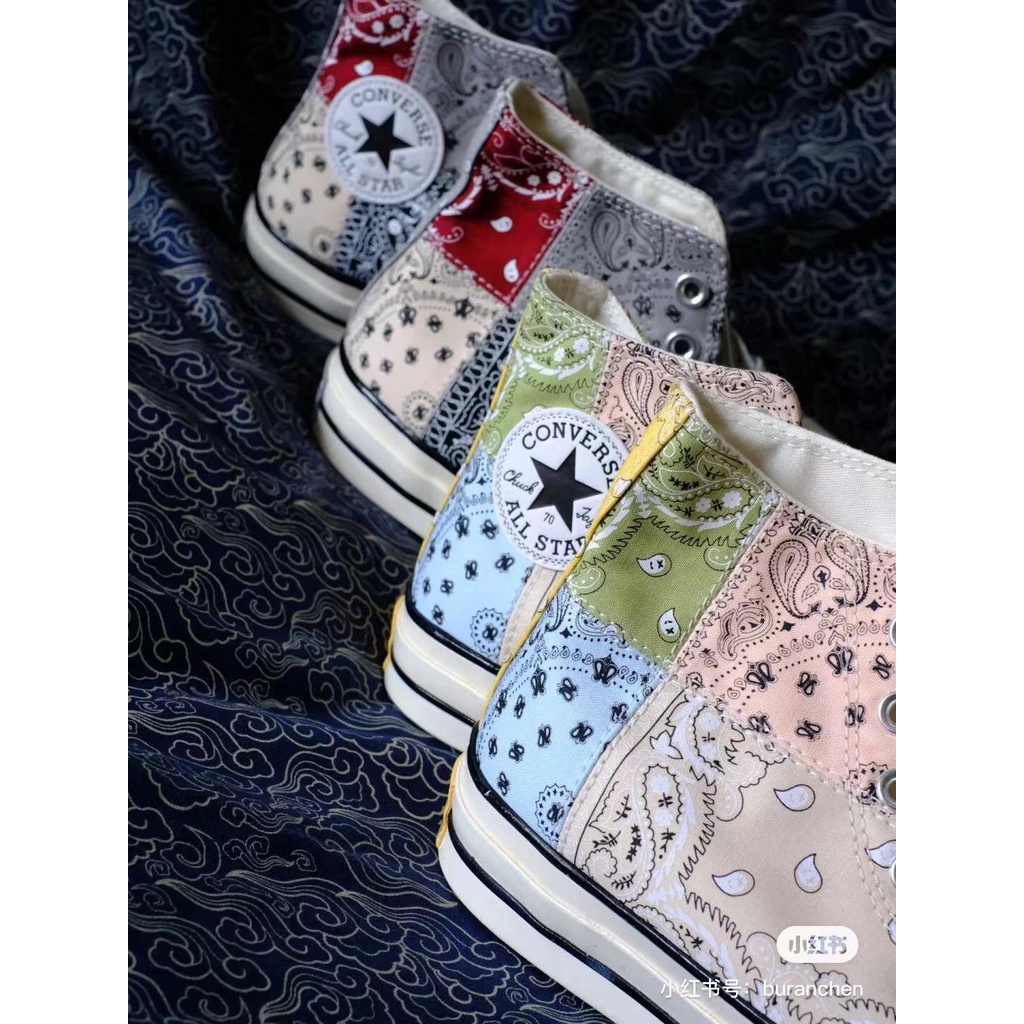 Giày Sneaker Converse 1970S Vải canvas Cổ Cao Thêu Hoa 2 Màu Cá Tính Cho Nam Và Nữ169881Phụ Kiện Chuyên Dụng Dành Cho C 008 2208 2200 220