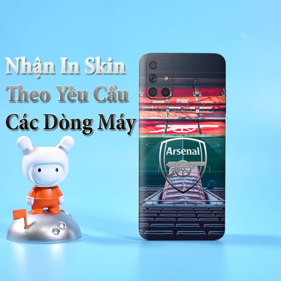Miếng Dán Skin Điện Thoại In Hình Arsenal FC Cho Iphone 6/ 7/ 8/ X/ XS/ 11/ 11 Pro Max Và Các Dòng Máy Android